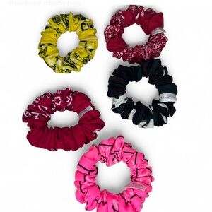 HANDMADE Parsley Colorful Scrunchie Set of 5. 5” each.